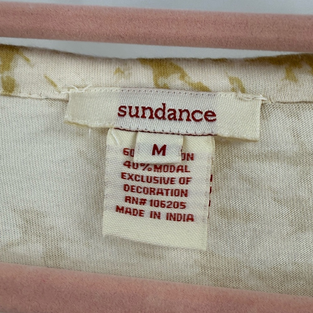 Sundance Artisan Patchwork Floral Embroidered Top… - image 9